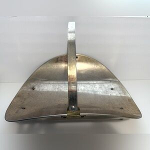 Vintage Cabin Brass Fireplace Log Holder Fire Wood Kindling Basket 19"